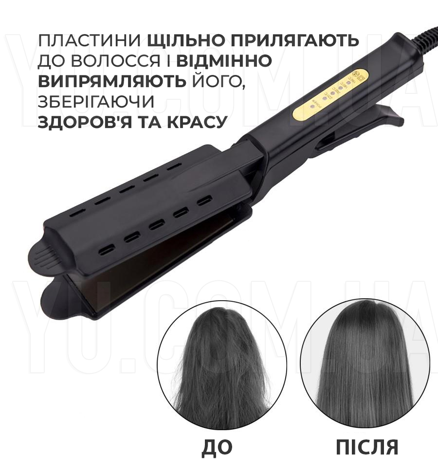 Професійний випрямляч для волосся Gemei TOURMALINE Професійний випрямляч для волосся Gemei TOURMALINE